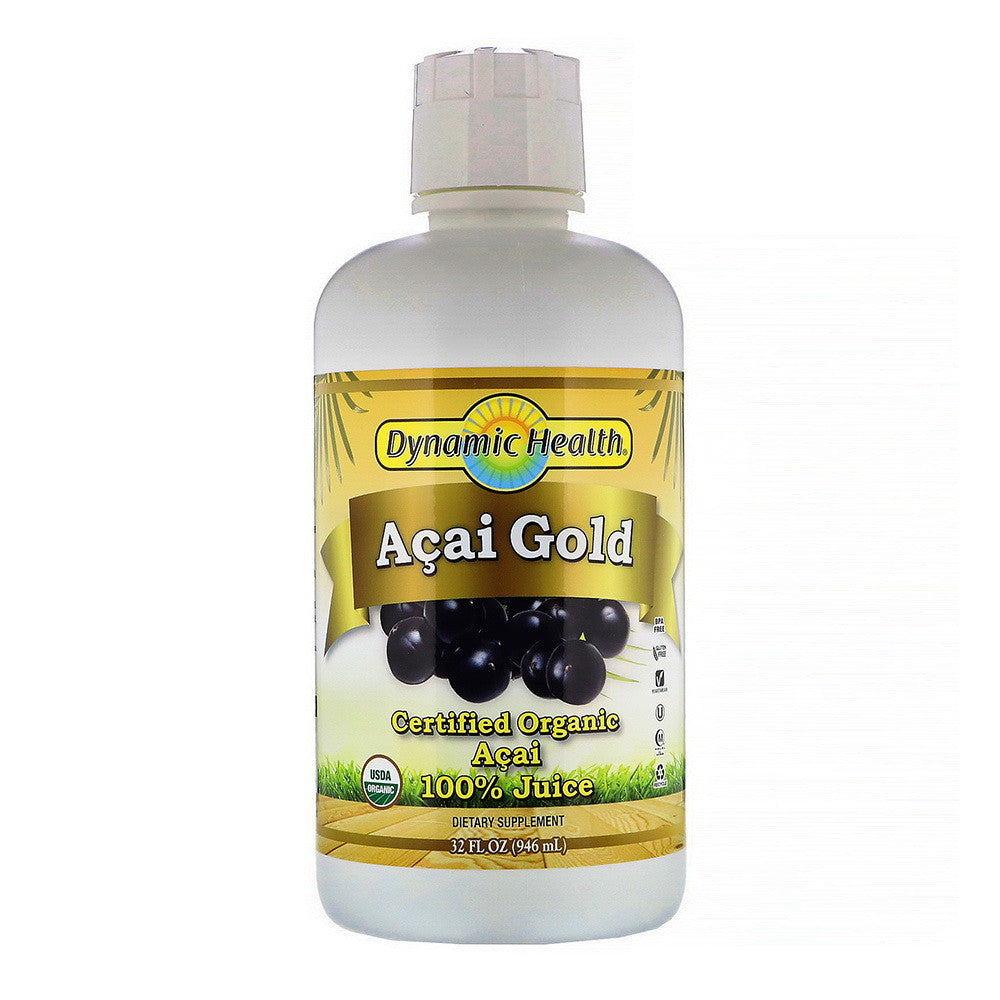 Dynamic Health Acai Gold Pure Organic Juice, 32 Oz